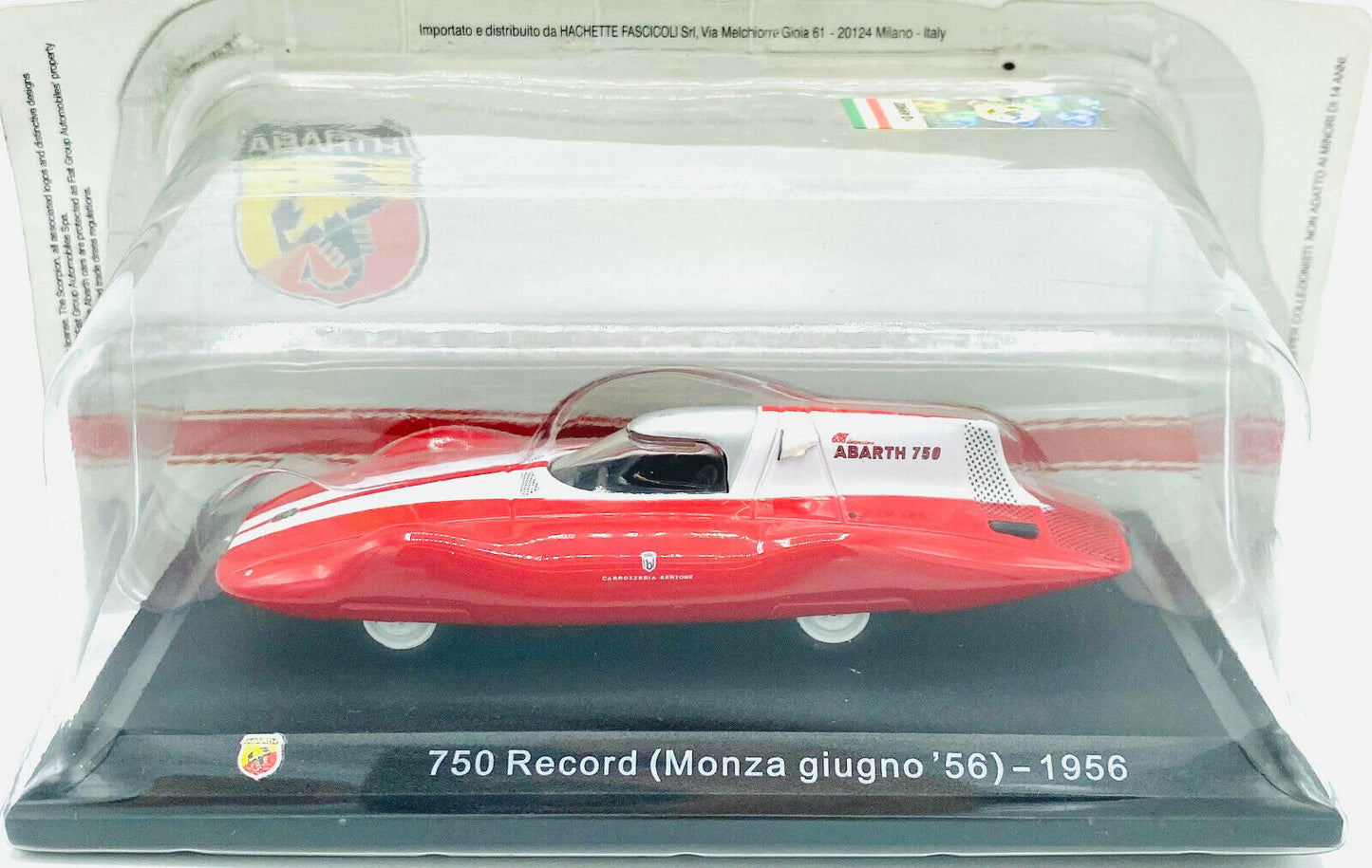 EBOND Abarth 750 Record ( Monza Giugno 56 ) 1956 - Die Cast - 1:43 - 0165