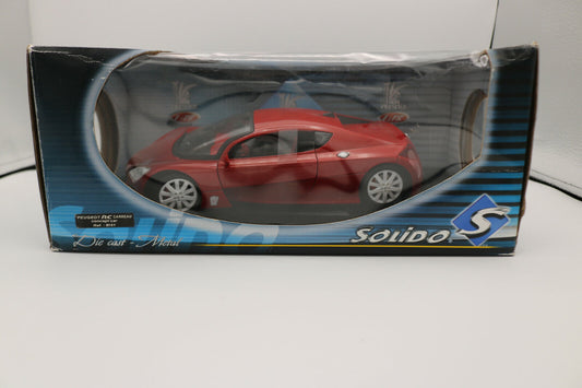 EBOND Modellino Auto Peugeot RC Carreau - Scala 1:18 - Solido - Rossa - 2V