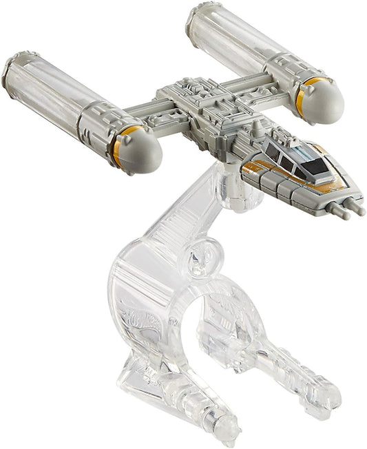 EBOND Star Wars Y-WING FIighter Gold Leader Hot Wheels Die-Cast