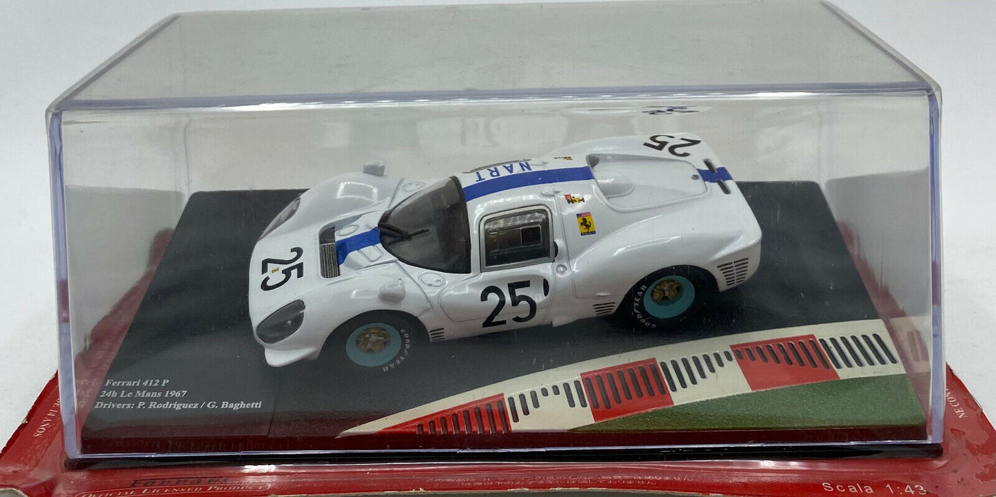 EBOND Modellino Ferrari 412 P-24H Le Mans 1967 P.Rodriguez/G.Baghetti-1:43-0138.