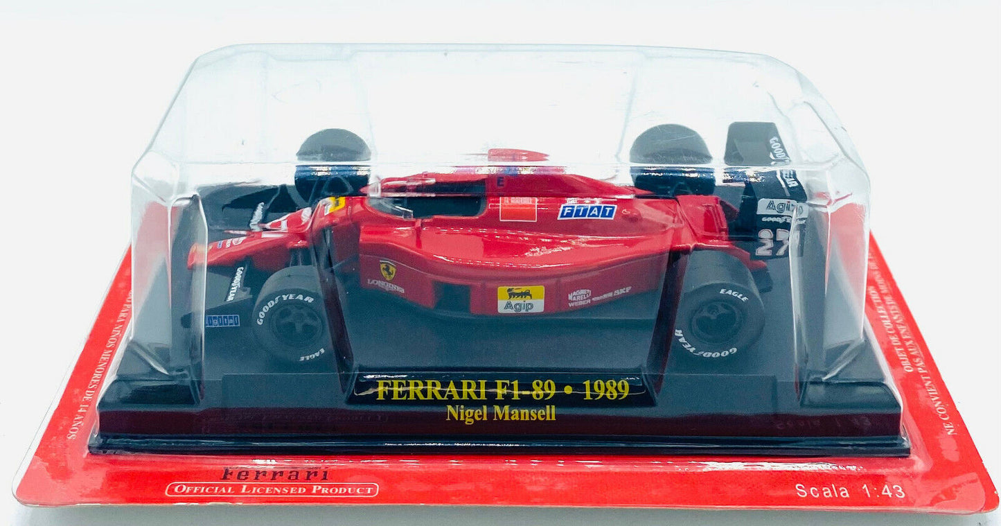 EBOND Modellino Ferrari F1 89 - 1989 - Nigel Mansel - Die Cast - 1:43 - 0219