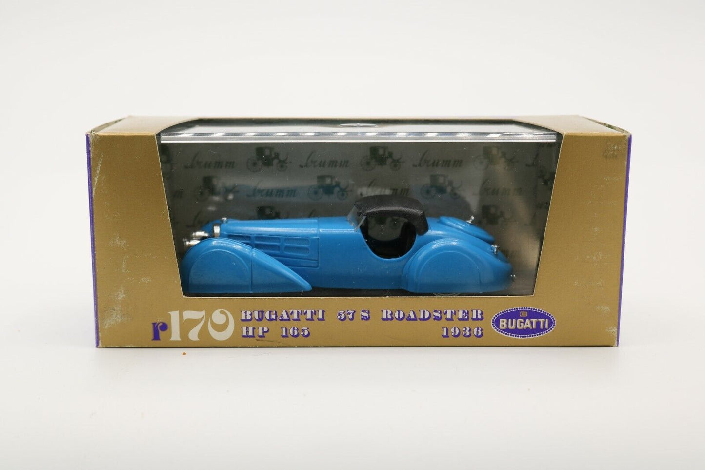 EBOND Bugatti 57S Roadster 1936 HP 165 1936 Brumm R 170 Scala 1:43 S028.