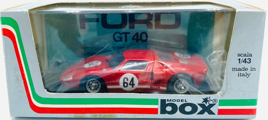 EBOND Modellino Ford GT40 Mallory Park 68 Rosso - Cod 8455 - Model Box 1:43 0209