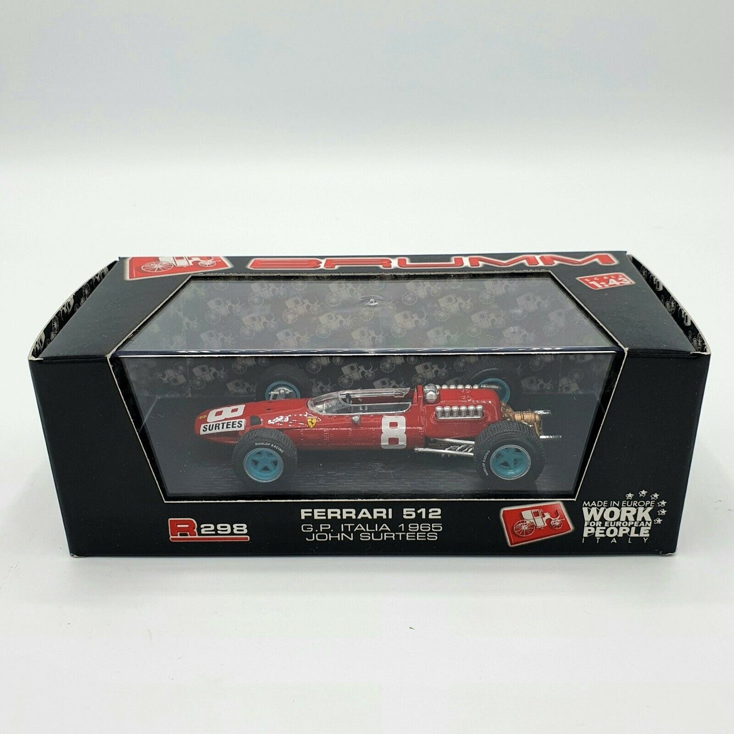 EBOND Modellino Ferrari 512 G.P. Italia 1965 John Surtees R298 Scala 1:43 - S020.