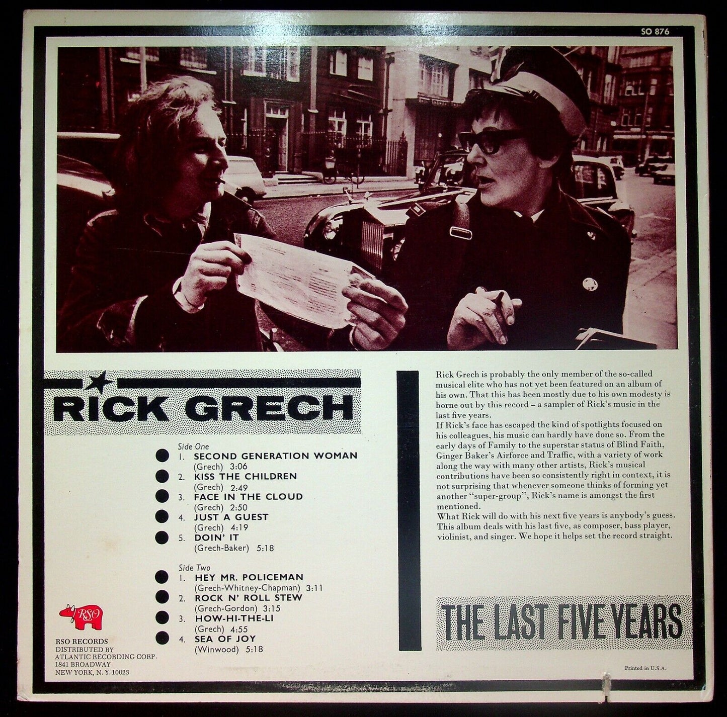 EBOND Rick Grech ‎- The Last Five Years Vinile V059087