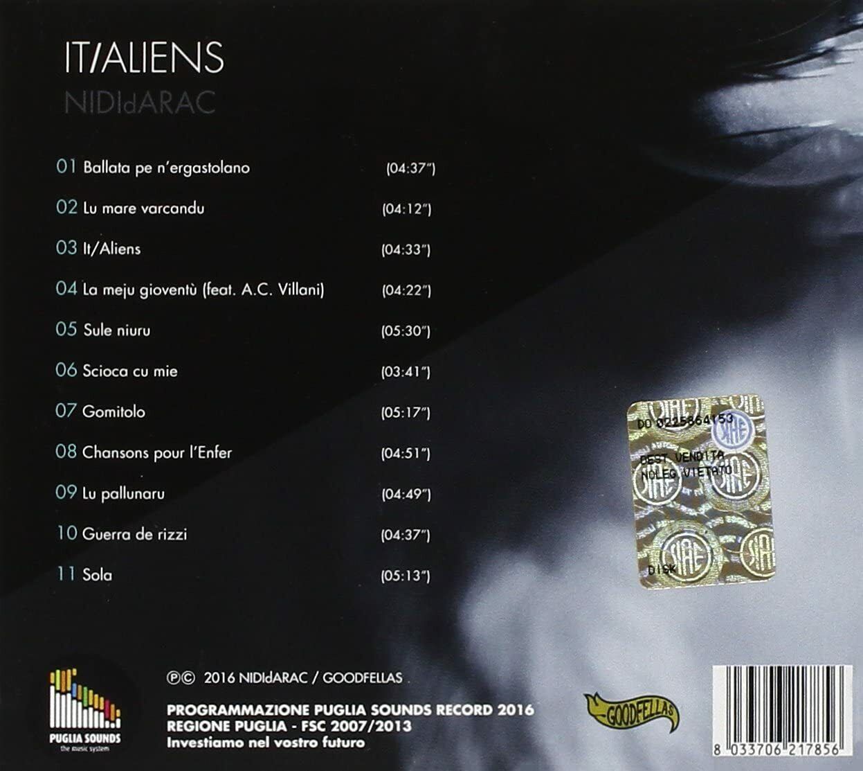 EBOND Nidi D'arac - It / Aliens5005 CD CDS001135