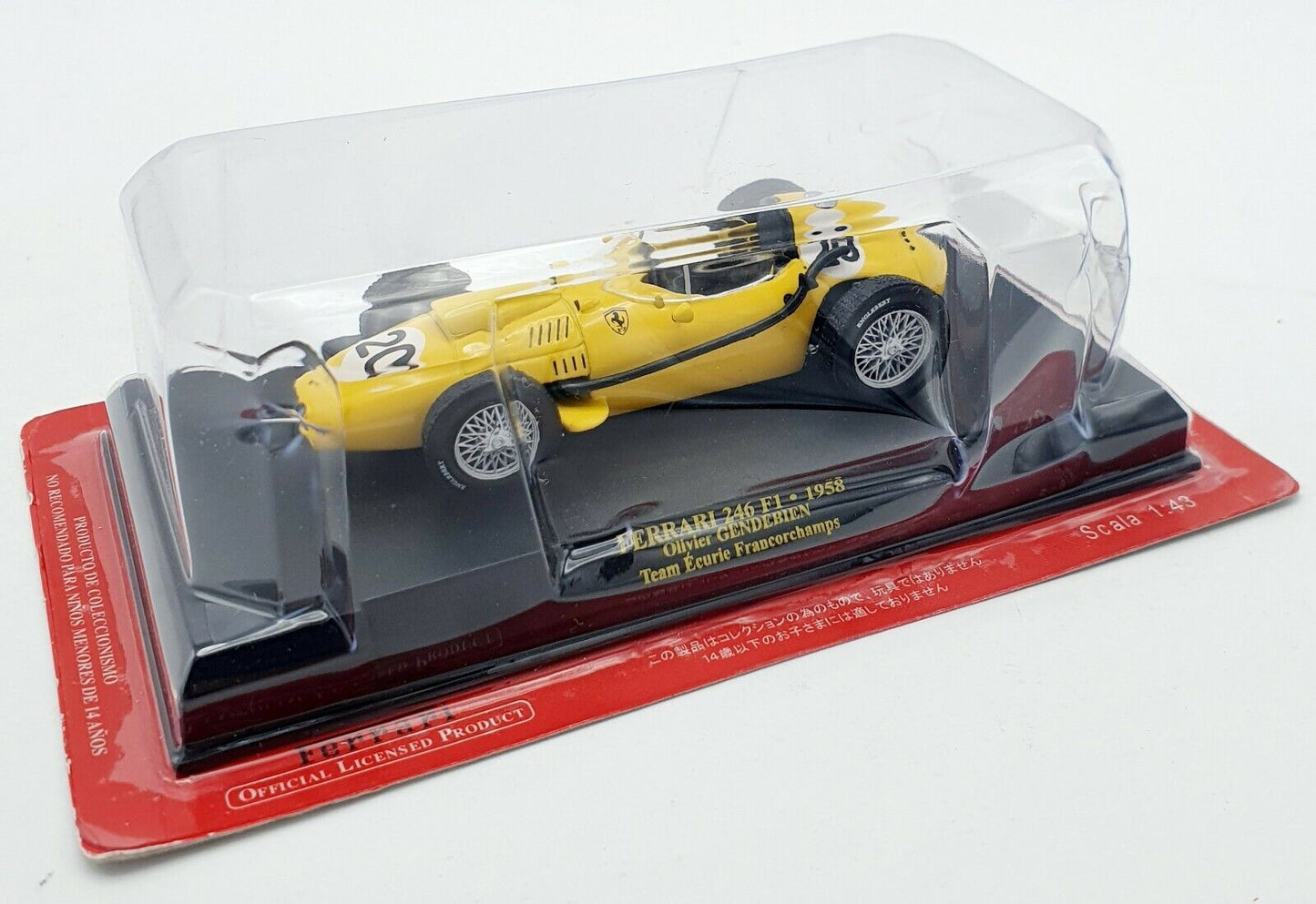 EBOND Ferrari 246 F1 - 1958 - Oliver Gendebien - Die cast - Scala 1:43 S049.