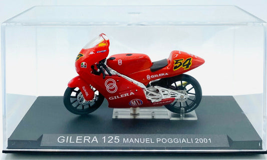 EBOND Modellino Gilera 125 - Manuel Poggiali - 2001 - Die Cast - 1:24 - 0210