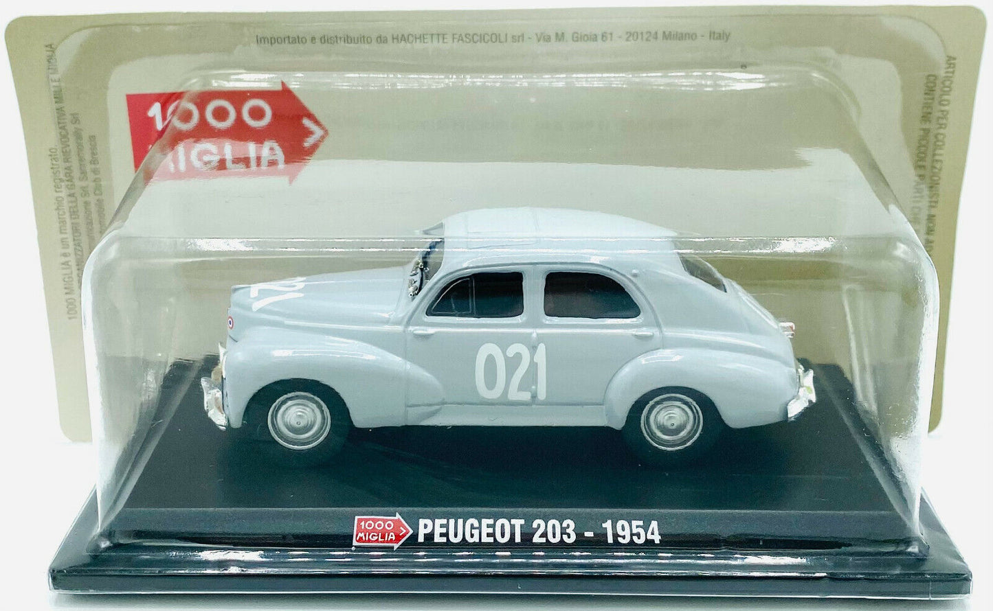 EBOND Modellino Peugeot 203 - 1954 - 1000 Miglia - Hascette - 1:43 - 0237