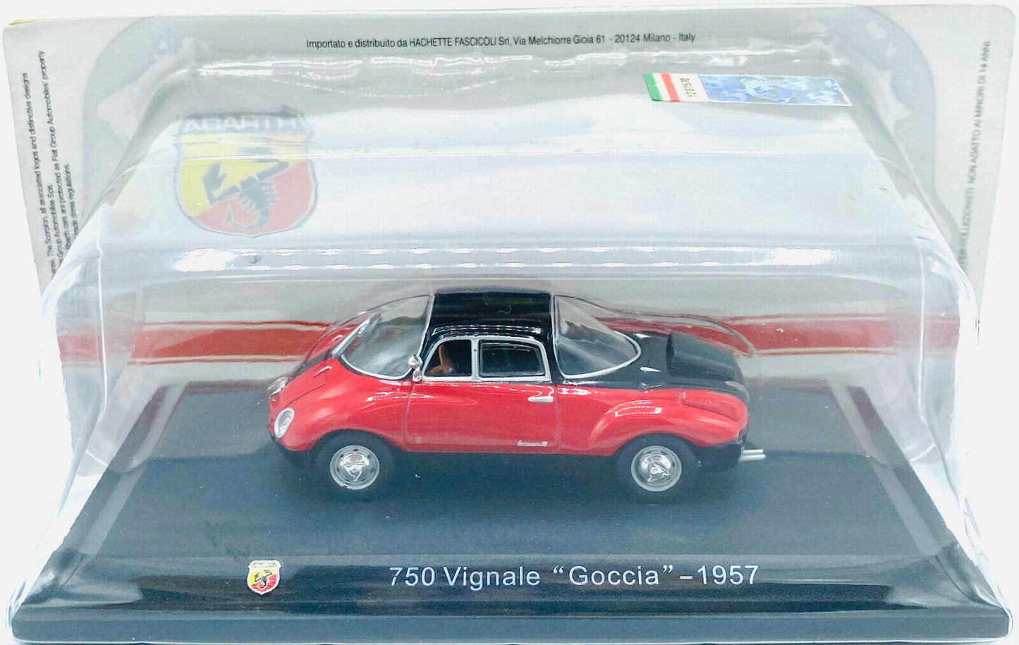 EBOND Modellino Abarth 750 Vignale Goccia - 1957 - Die Cast - 1:43 - 0165