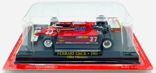 EBOND F1 Ferrari 126CK - Gilles Villeneuve - 1981 - Die Cast - 1:43 - 0212