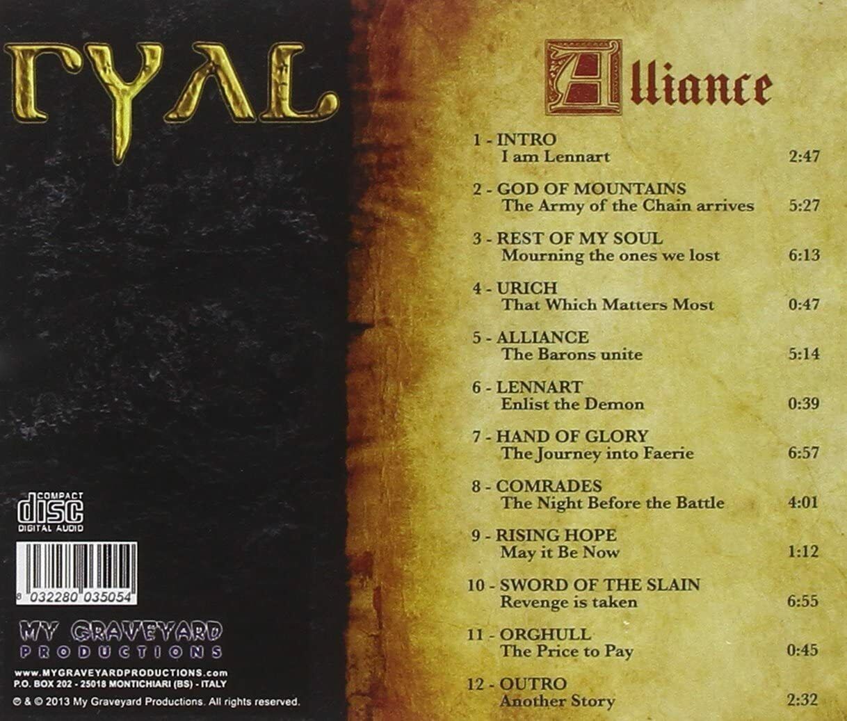 EBOND Ryal - Alliance5001 CD CDS001019