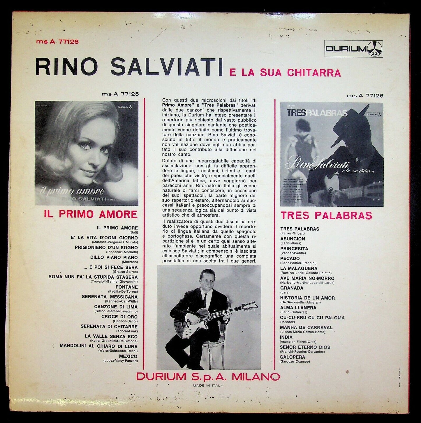 EBOND Rino Salviati Tres Palabras Vinile V063044
