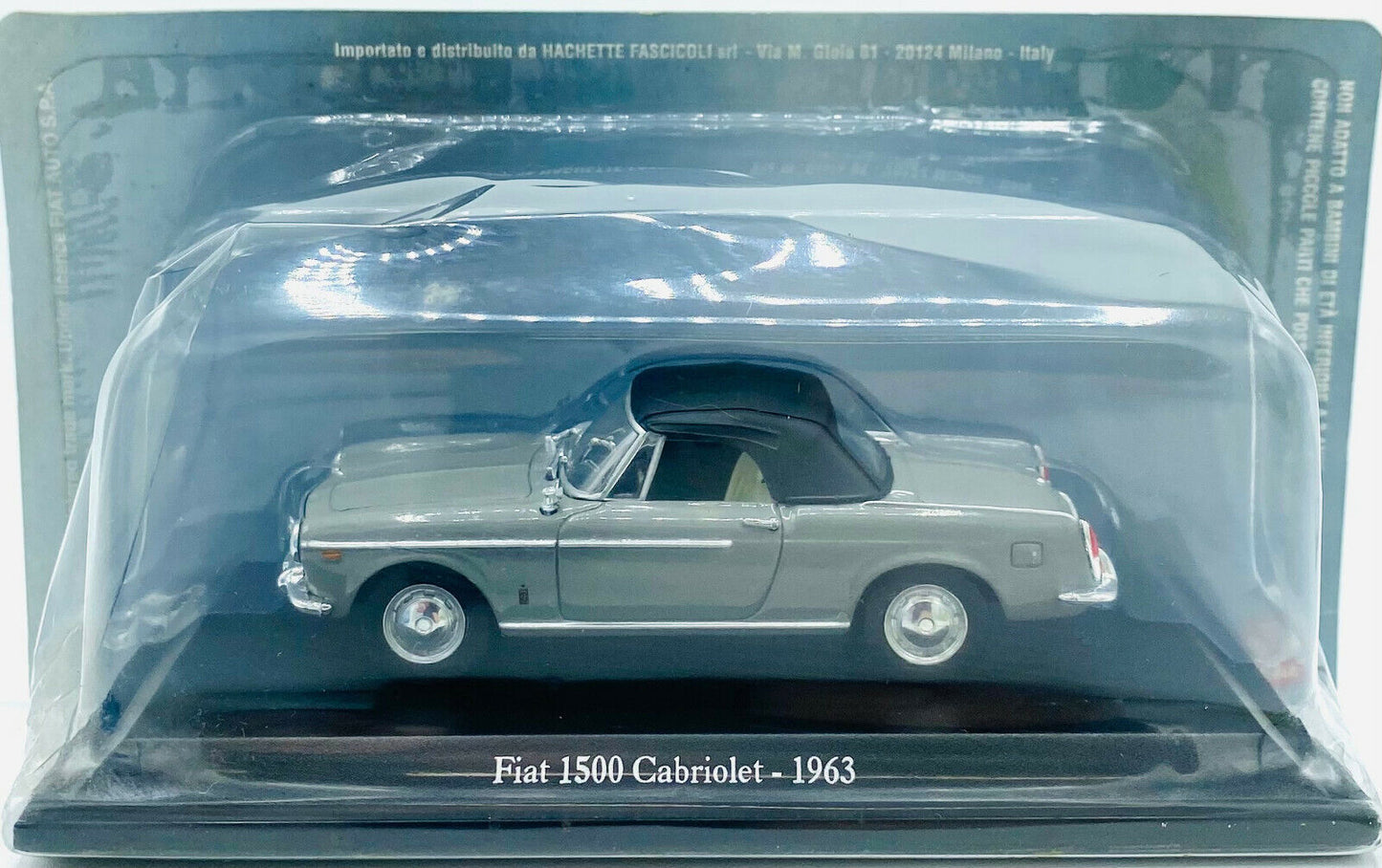 EBOND Modellino Fiat 1500 Cabriolet - 1963 - Hachette - 1:43 - 0254