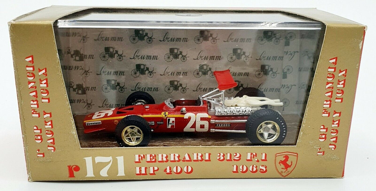 EBOND Modellino Ferrari 312 F.1 HP400 1968 Brumm R171 S030