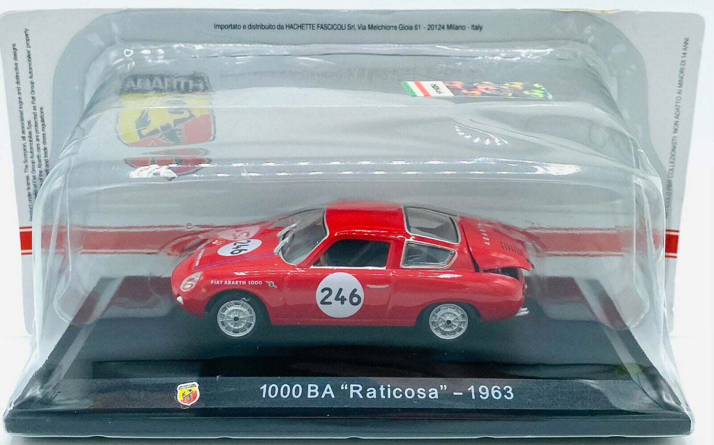 EBOND Modellino Abarth 1000 BA Raticosa - 1963 - Die Cast - 1:43 - 0237