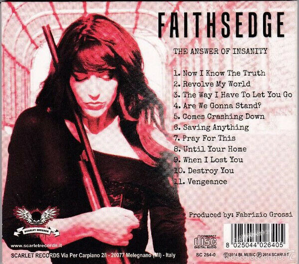 EBOND Faithsedge ‎- The Answer Of InsanityDigipack 5005 CD CDS001111