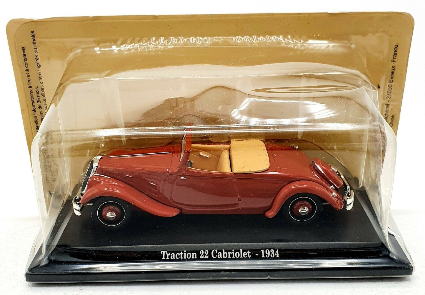 EBOND Modellino Traction 22 Cabriolet - 1934 - Die cast - 1:43 - 0113.