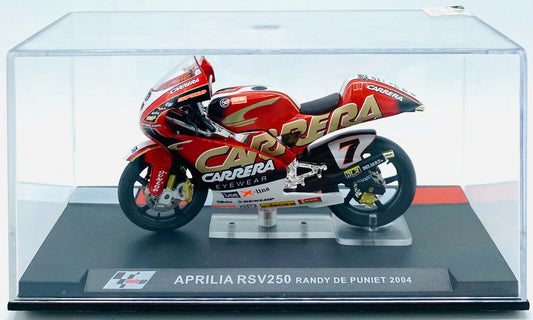 EBOND Modellino Aprilia RSV250 - Randy De Puniet 2004 - Die Cast - 1:24 - 0210