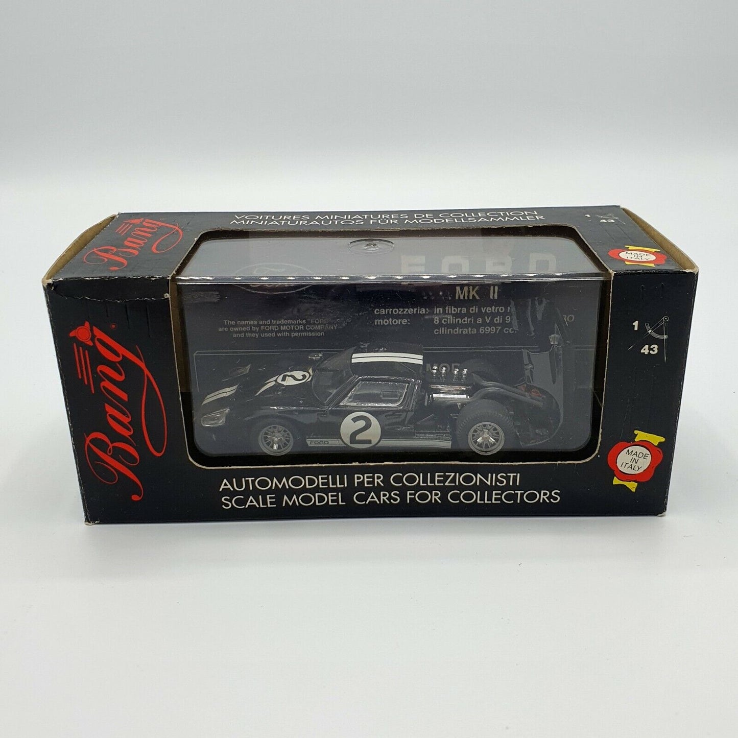 EBOND Modellino Auto FORD MK II N.2 WINNER LM B.MC LAREN-C.AMON Scala 1:43 - S010.