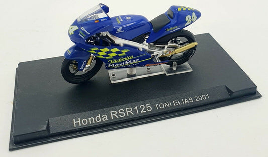 EBOND Moto Honda RSR125 Toni Elias 2001 - Die cast - Scala 1:24 - S046.