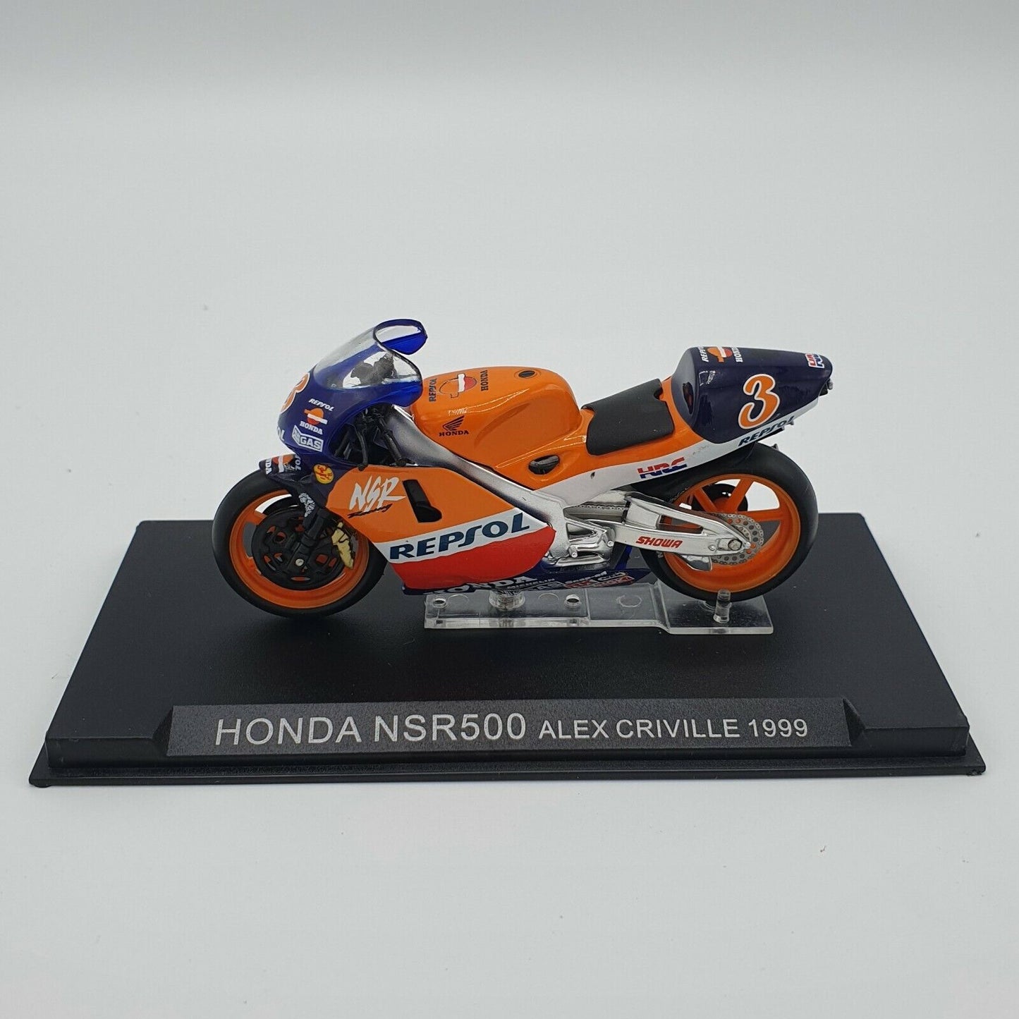 EBOND Modellino Moto Honda NSR 500 Alex Criville 1999 Scala 1:24 - S012.