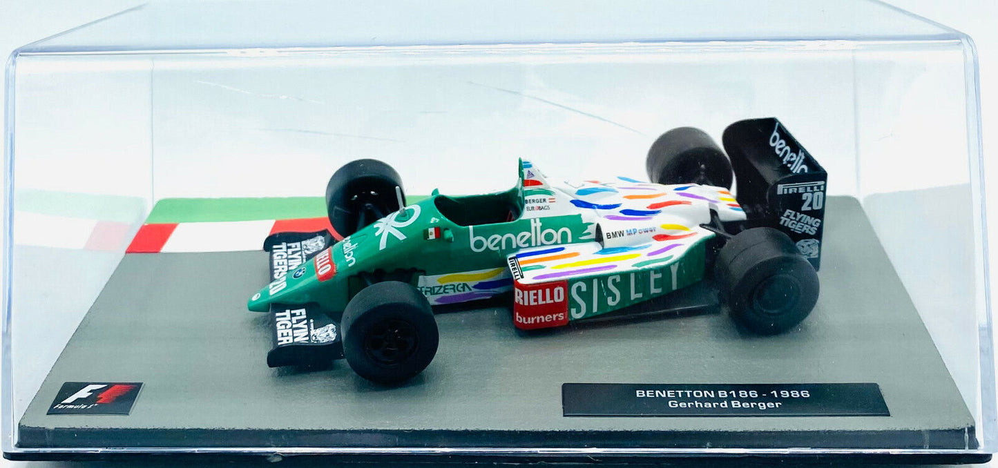 EBOND Modellino F1 Benetton B186 - 1986 - Gerhard Berger - Die Cast 1:43 - 0249