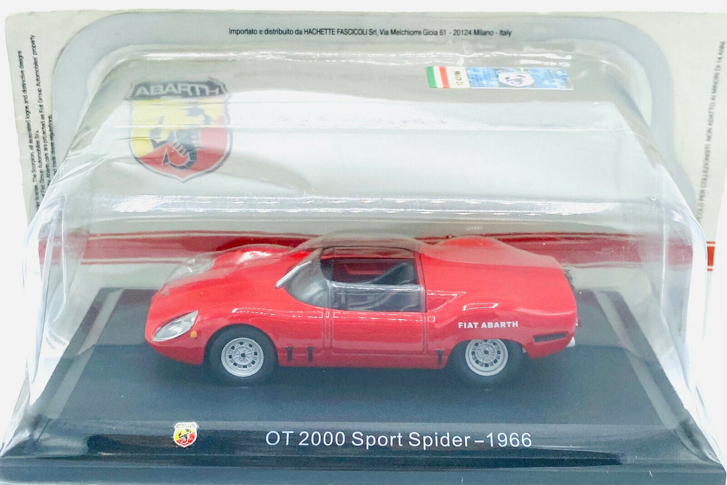 EBOND Modellino Abarth OT 2000 Sport Spider - 1966 - Die Cast - 1:43 - 0165