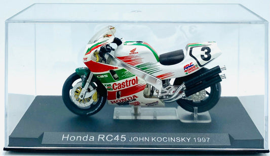 EBOND Modellino Honda RC45 - John Kocinsky 1997 - Die Cast - 1:24 - 0219