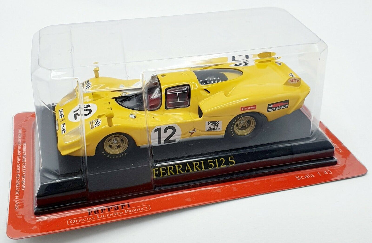 EBOND Modellino Ferrari 512S Die cast Scala 1:43 S040.