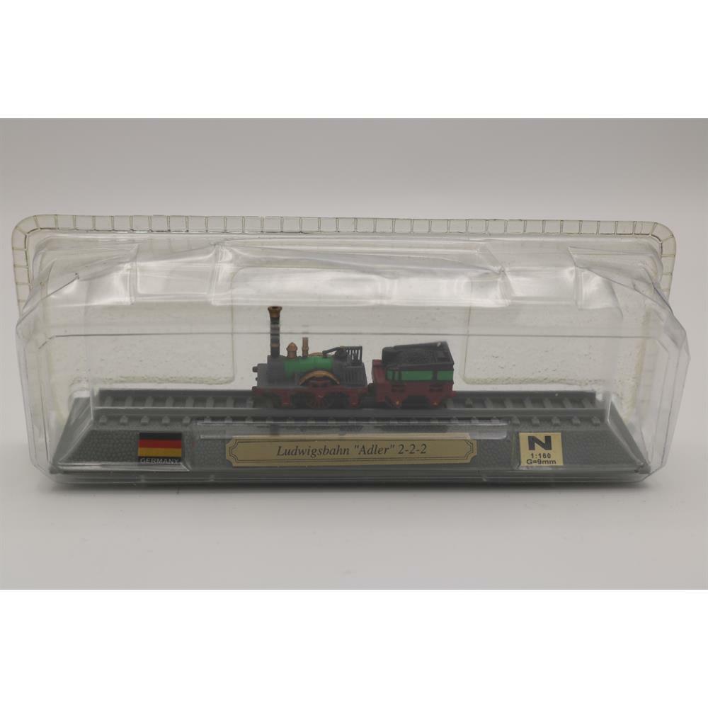 EBOND Modellino Statico Ludwingsbahn 'Alder' 2-2-2 Germania Scala N 1:160 - S005