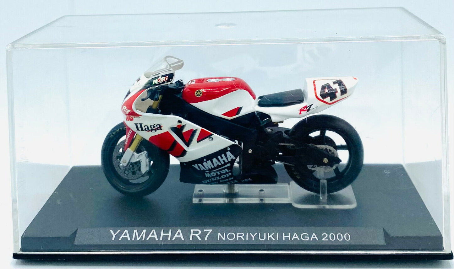 EBOND Modellino Yamaha R7 - Noriyuki Haga 2000 - Die Cast - 1:24 - 0219