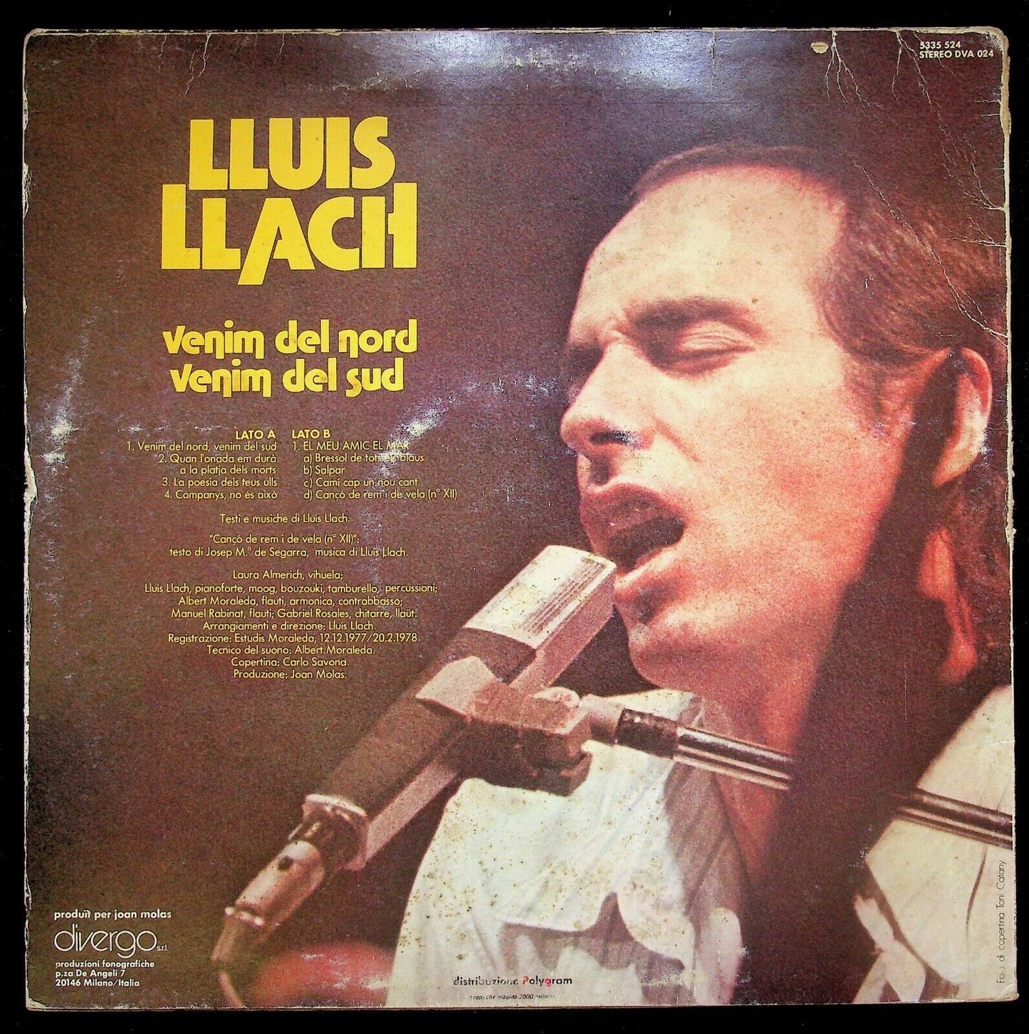 EBOND Lluis Llach Venim Del Nord Venim Del Sud Vinile V063008