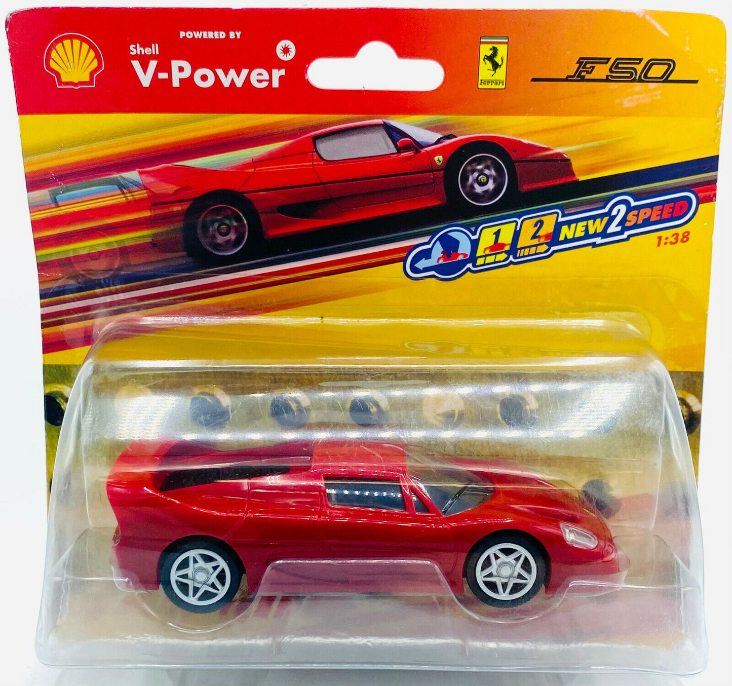 EBOND Modellino Ferrari F50 - Shell V Power - 1:38 - 0247