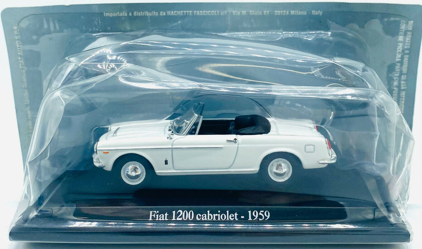 EBOND Modellino Fiat 1200 Cabriolet - 1959 - Hachette - 1:43 - 0255