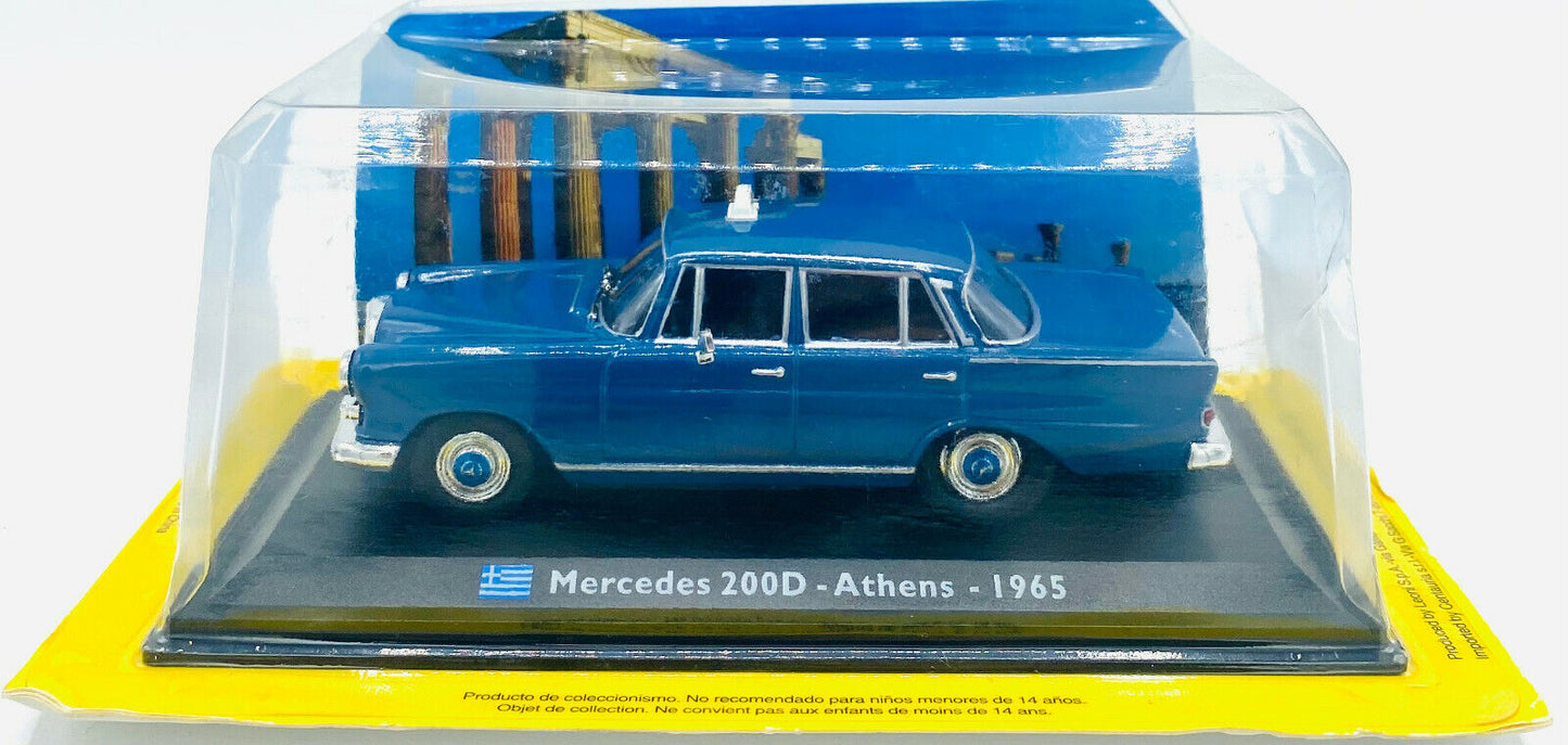 EBOND Modellino Taxi Mercedes 200D Athens - 1965 - Die Cast - 1:43 - 0224