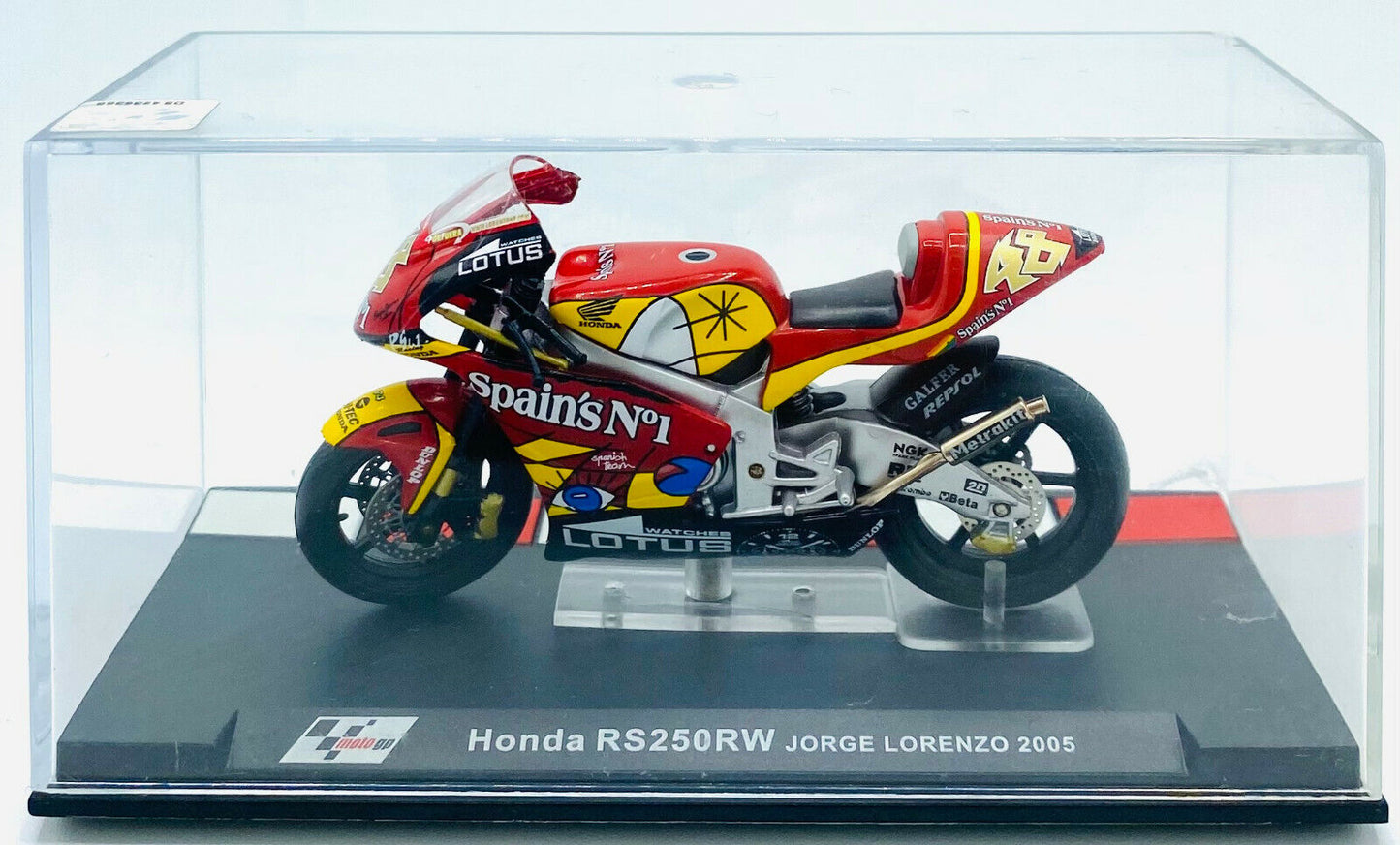 EBOND Modellino Honda RS250 RW - Jorge Lorenzo - 2005 - Die Cast - 1:24 - 0210