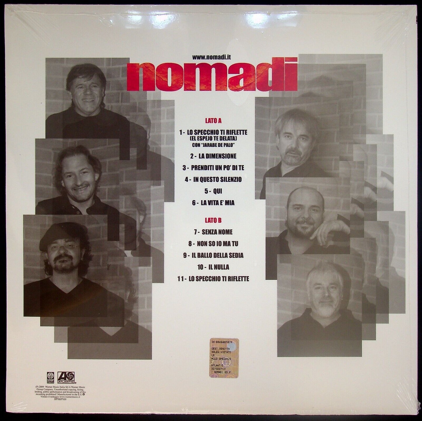 EBOND Nomadi ‎- Allo Specchio Vinile V061004