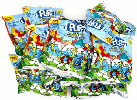 EBOND Puffi Mestieri Assortiti Lotto 25 pezzi Maxi formato 3D Sbabam