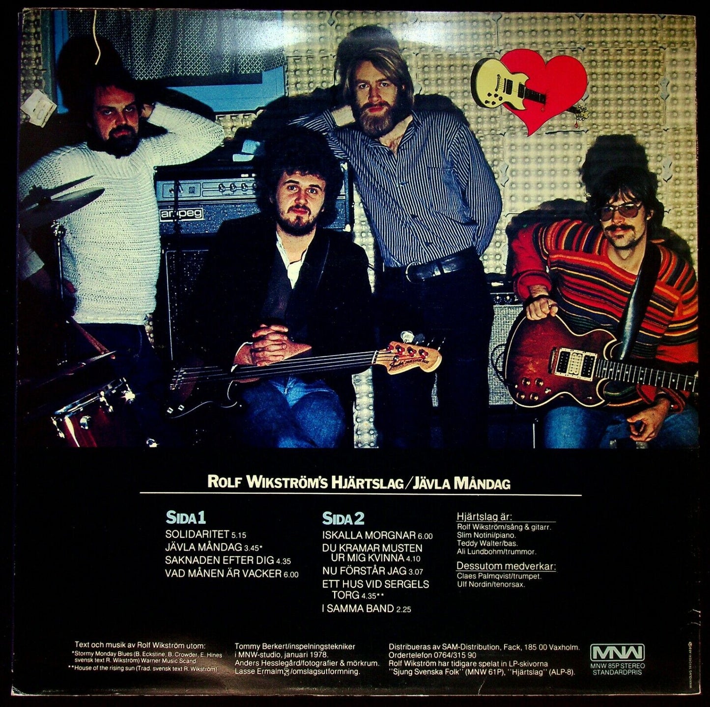 EBOND Rolf Wikstrom's Hjartslag - Javla Mandag Vinile V059060