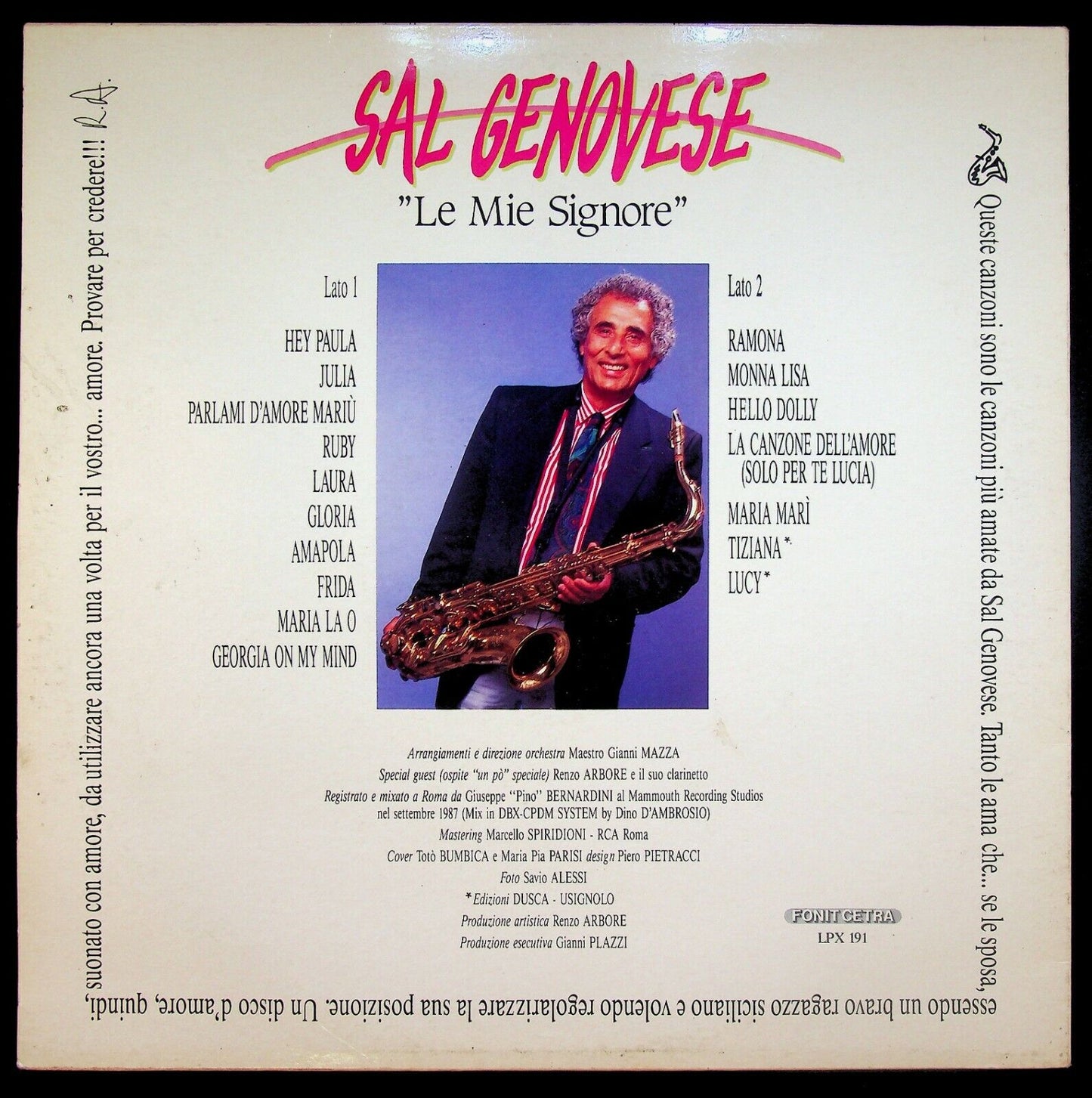 EBOND Sal Genovese La Mia Signora Vinile V062021