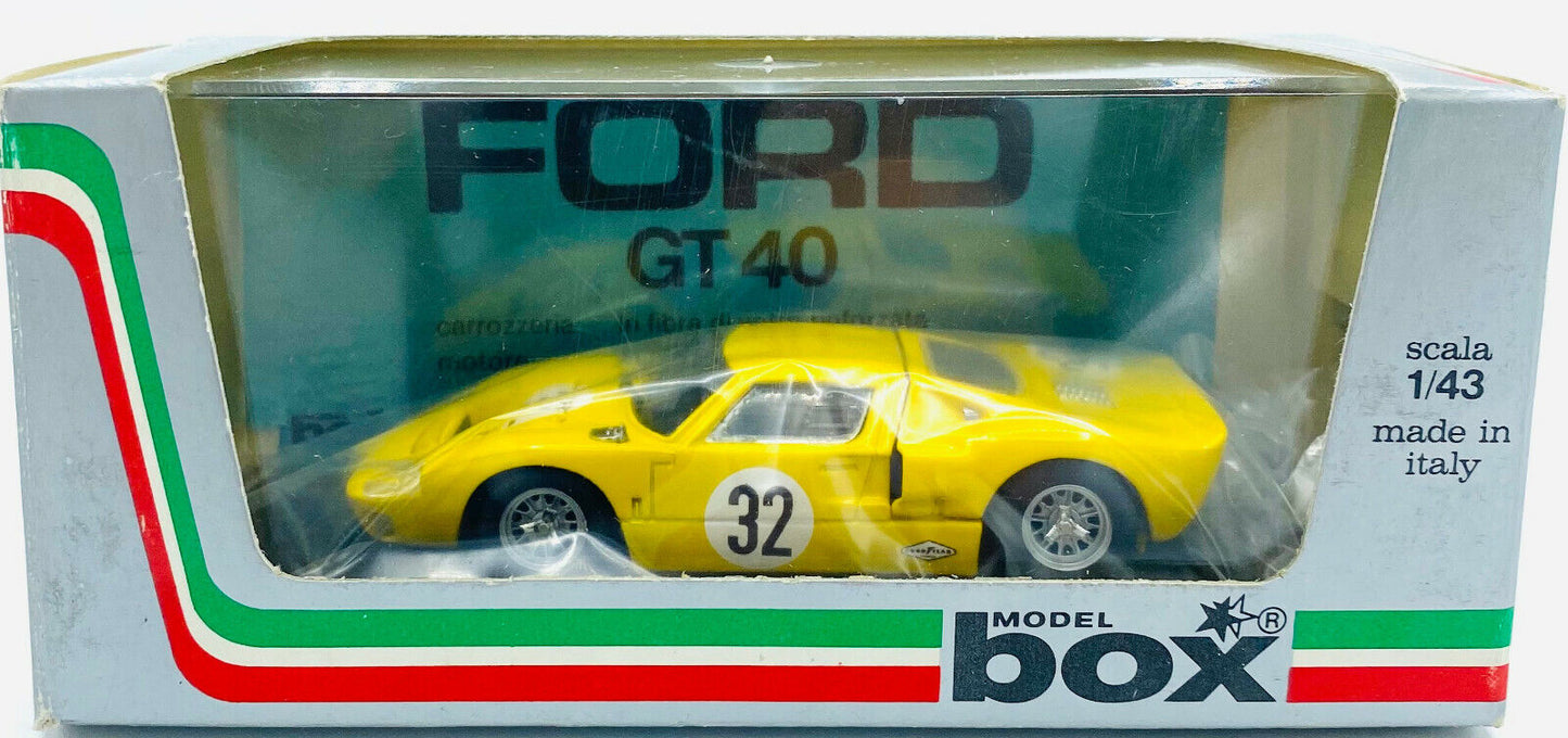 EBOND Modellino Ford GT40 SPA68 Giallo - Cod 8454 - Model Box - 1:43 - 0209