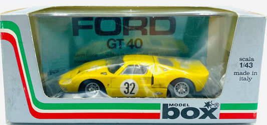 EBOND Modellino Ford GT40 SPA68 Giallo - Cod 8454 - Model Box - 1:43 - 0209