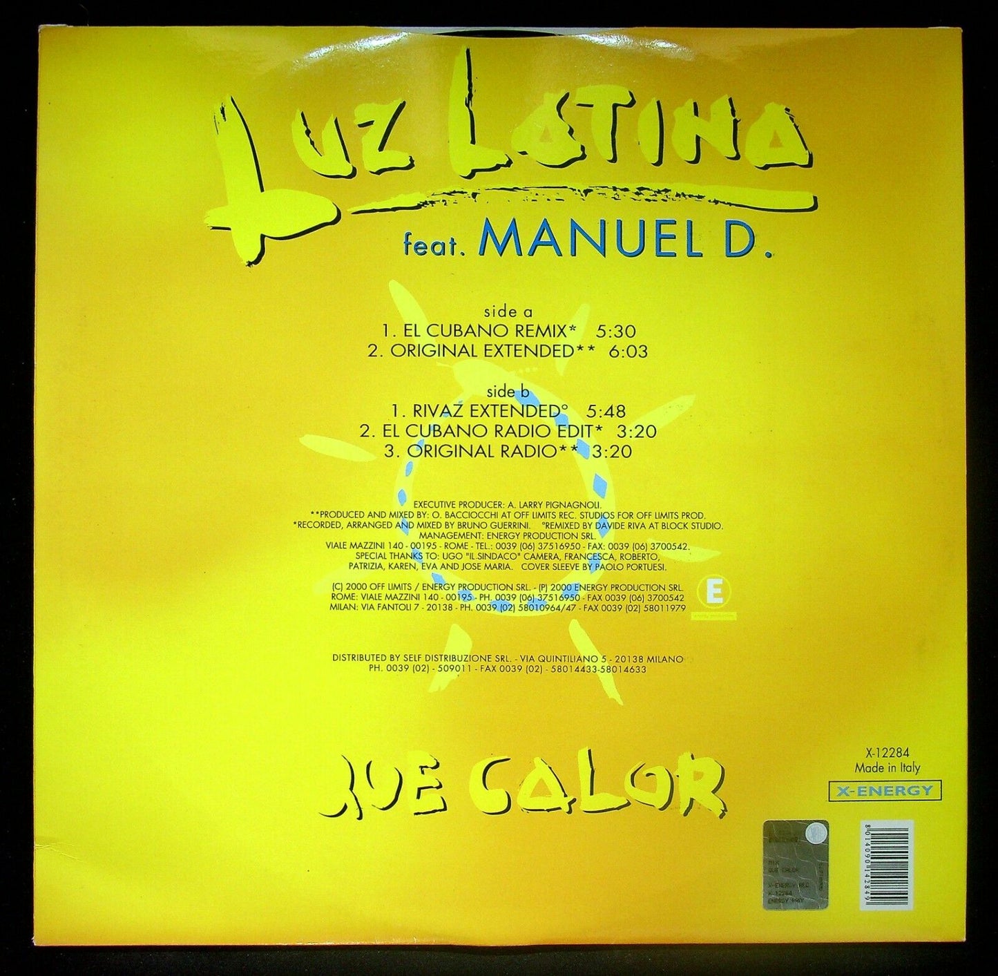 EBOND Luz Latina Feat. Manuel D. - Que Calor Vinile V058135