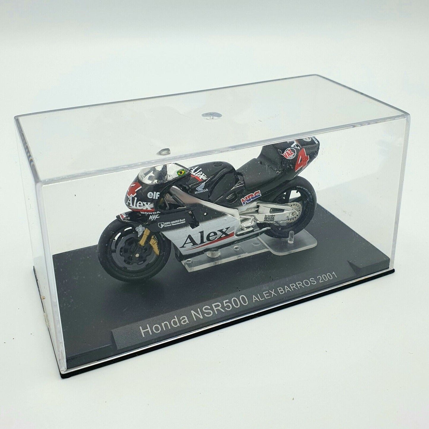 EBOND Modellino Moto Honda NSR 500 Alex Barros 2001 Scala 1:24 - S012.