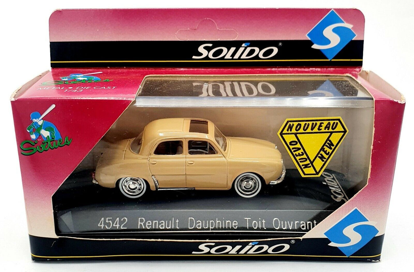 EBOND Modellino Solido 4542 Renault Dauphine Toit Ouvrant - 1:43 - 0122.