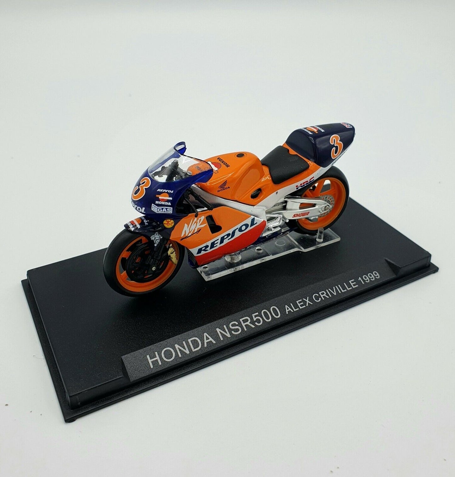 EBOND Modellino Moto Honda NSR 500 Alex Criville 1999 Scala 1:24 - S012.