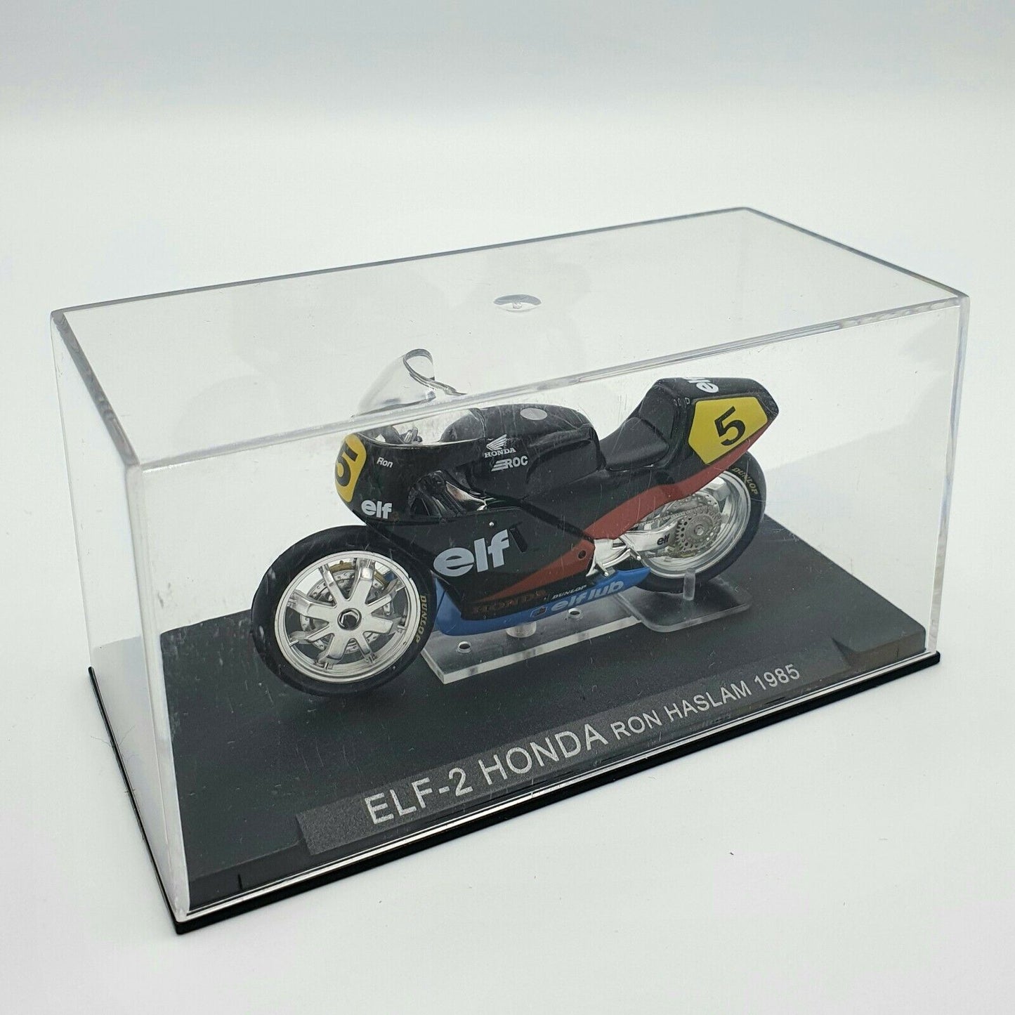 EBOND Modellino Moto ELF-2 Honda Ron Haslam 1985 Scala 1:24 - S012.