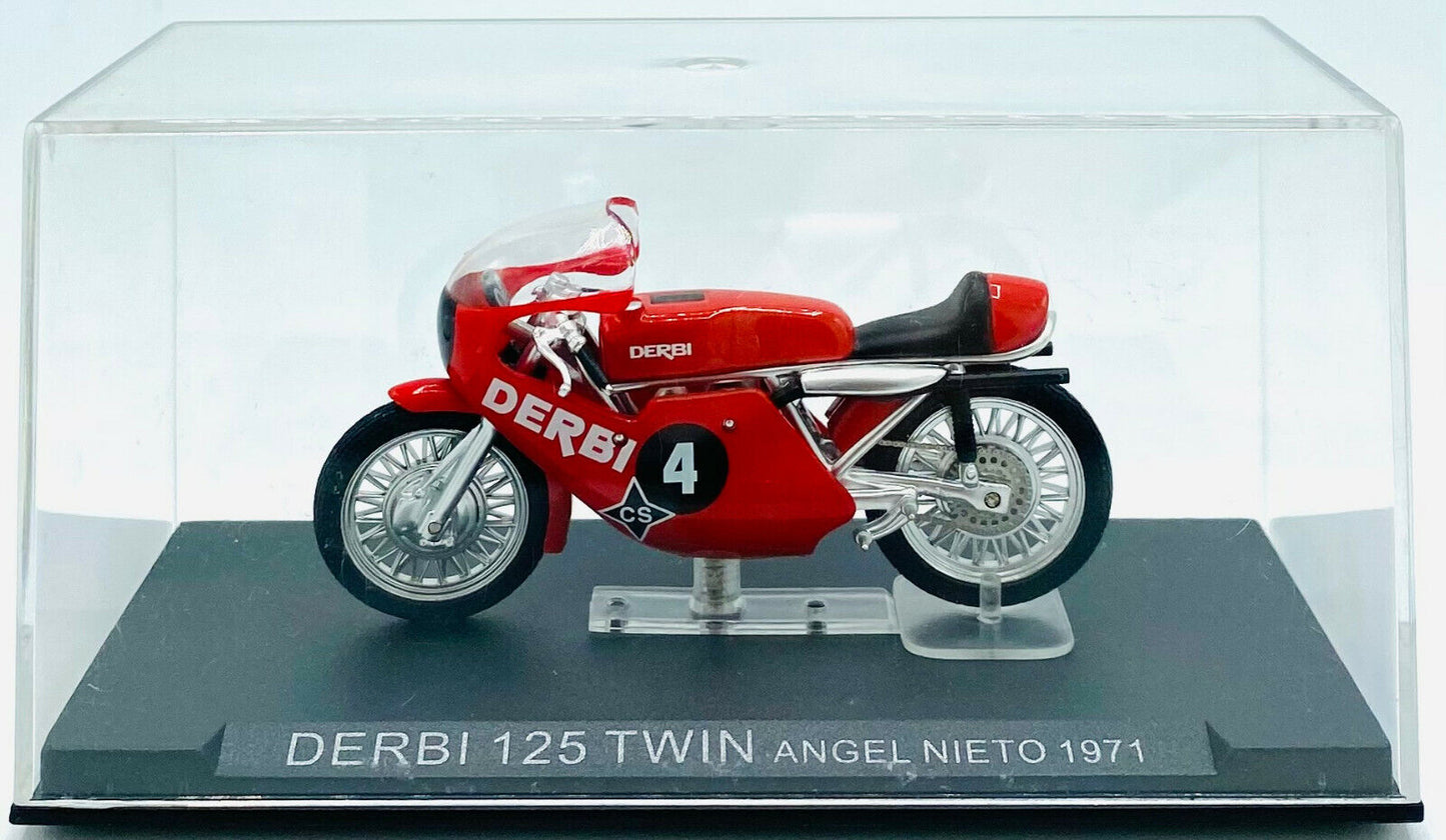 EBOND Modellino Derbi 125 Twin Angel Nieto - 1971 - Die Cast - 1:24 - 0241