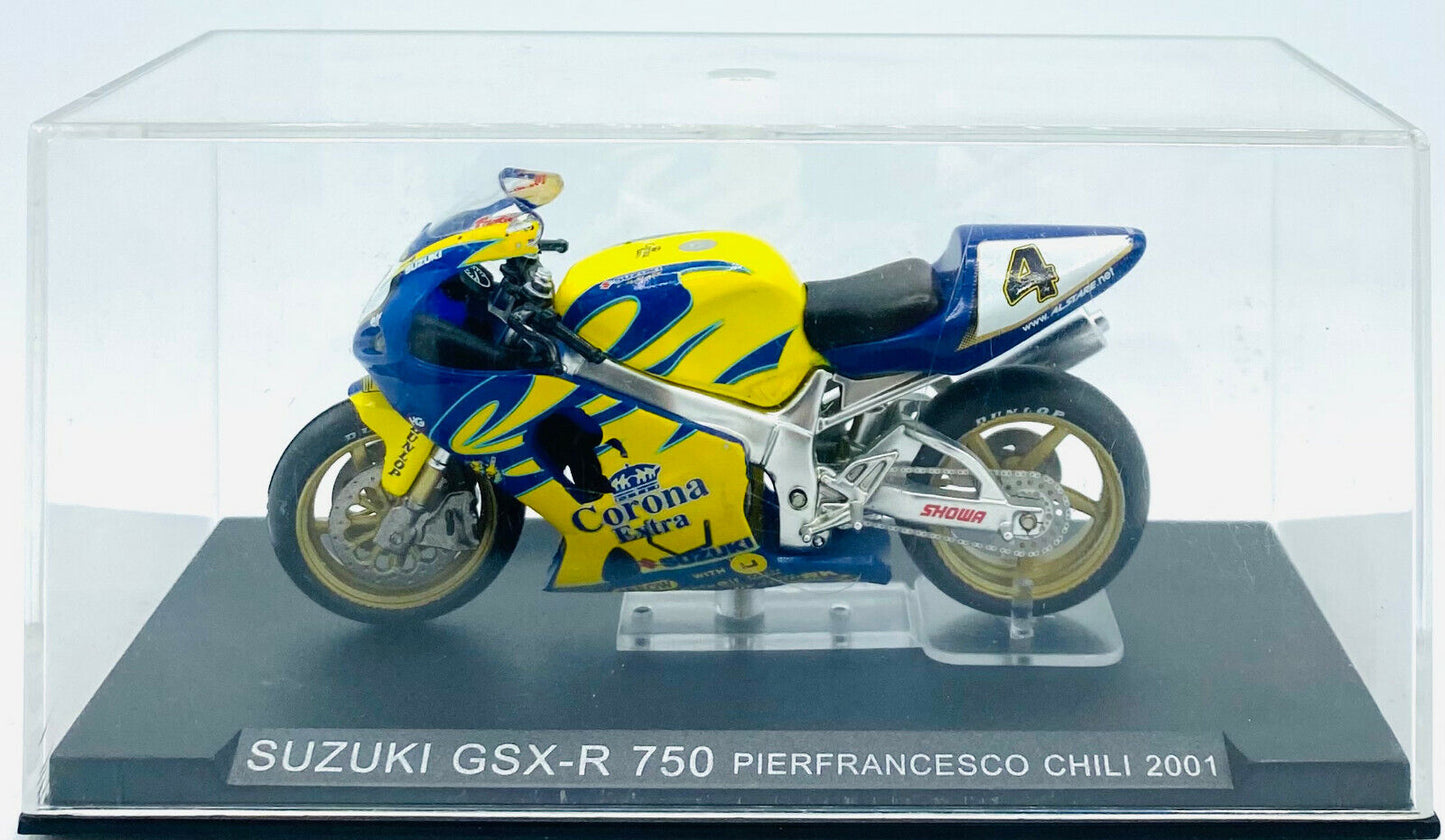 EBOND Suzuki GSX R 750 - Pierfrancesco Chili 2001 - Die Cast - 1:24 - 0219